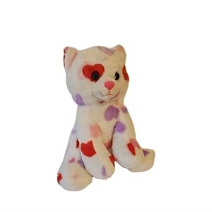 Build a Bear Be Mine Heart Valentine Kitty Cat Plush Stuffed Animal 12"